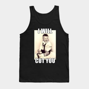 I Will Cut You 60s Toddler Tank Top